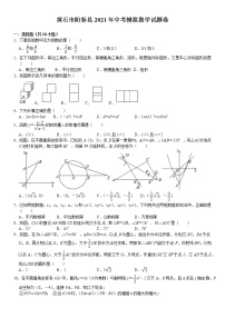 2021年湖北省黄石市阳新县中考模拟数学试题卷（3）