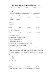 重庆市九龙坡区2021年中考数学模拟试卷（四）（word版 含答案）