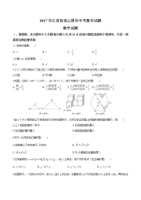 2017年江苏省连云港市中考数学试题(含答案)