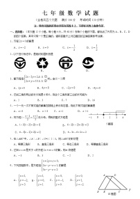 人教版七年级下册期末考试试卷