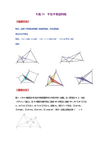 专题24  手拉手模型问题-2021年中考数学二轮复习经典问题专题训练