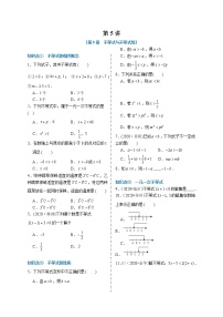 2020-2021学年七年级数学人教版下册期末复习专题训练 第5讲第九章不等式与不等式组