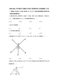 2020-2021学年数学人教版七年级下册期末复习实战演练 A卷