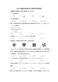 2021年湖南省娄底市中考数学仿真试卷（word版 含答案）