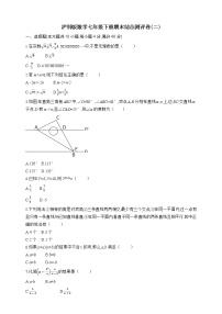 沪科版数学七年级下册期末综合测评卷(二)