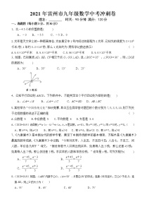 2021年广东省湛江市雷州市中考数学冲刺卷