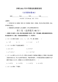 冲刺2021年中考数学精选真题重组卷（山东泰安卷）（原卷、解析版）