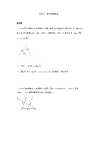 专项03 平行性质综合七年级数学下册培优专项（人教版）