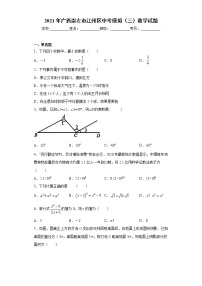 2021年广西崇左市江州区中考模拟（三）数学试题（word版 含答案）