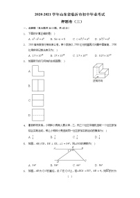 2021年山东省临沂市初中毕业考试押题卷（三）（word版 含答案）