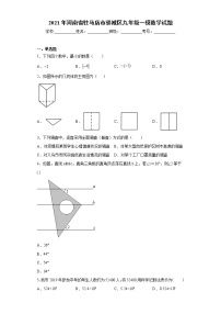 2021年河南省驻马店市驿城区九年级一模数学试题（word版 含答案）