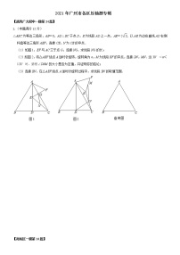 2021年广东省广州市各区中考模拟压轴题汇编（word版 含答案）