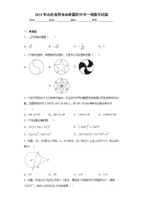 2021年山东省青岛市即墨区中考一模数学试题（word版 含答案）