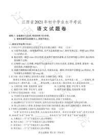 2021年江西省中考语文真题与答案