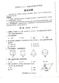 2021年四川省泸州市中考数学真题卷（PDF版+无答案）