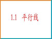 数学七年级下册1.1平行线示范课课件ppt