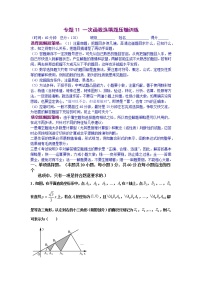 专题11 一次函数选填题压轴训练（原卷版）八年级数学下学期期末考试压轴题专练（人教版，尖子生专用）