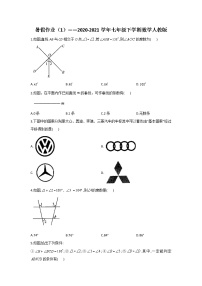 暑假作业（1）——2020-2021学年七年级下学期数学人教版