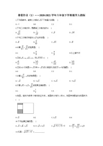 暑假作业（1）——2020-2021学年八年级下学期数学人教版