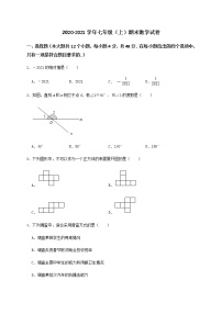 山东省济南市济阳区2020-2021学年七年级上学期期末考试数学试题（word版 含答案）