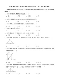 广东省广州市白云区2019-2020学年八年级（下）期末数学试卷