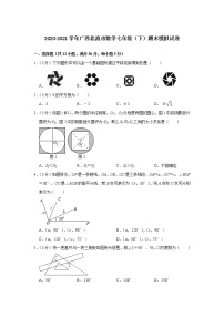 2020-2021学年广西北流市数学七年级（下）期末模拟试卷（word版 含答案）