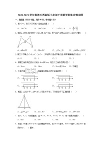 2020-2021学年鲁教版（五四制 ）七年级下册数学期末冲刺试题 （word版 含答案）