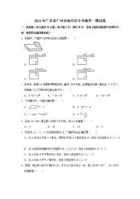 2021年广东省广州市南沙区中考一模数学试题