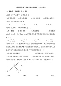 人教版七年级下册数学期末冲刺卷（二）含答案