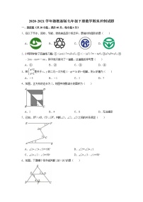 2020-2021学年七年级湘教版下册数学期末冲刺试题（word版 含答案）