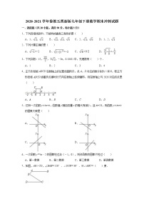 2020-2021学年鲁教版（五四制）七年级下册数学期末冲刺试题 （word版 含答案）