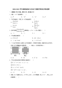 期末冲刺试题 2020-2021学年湘教 版七年级下册数学 （word版 含答案）