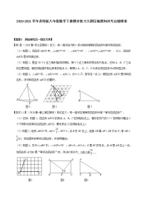 试卷 2020-2021学年苏科版八年级数学下册期末复习大题压轴题知识考点梳理卷（原卷+解析版）