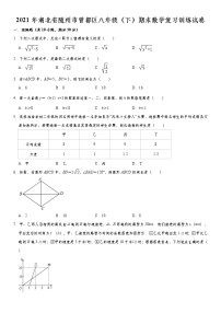 2021年湖北省随州市曾都区八年级（下）期末数学复习训练试卷  word版，含答案