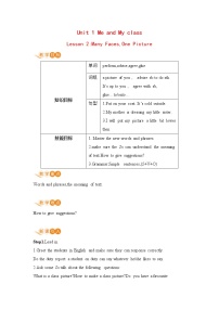 英语八年级上册Lesson 2 Many Faces, One Picture教案设计