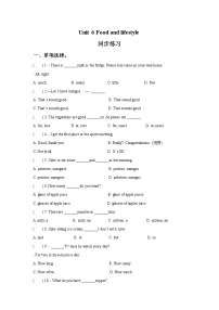 初中英语牛津译林版七年级上册Unit 6 Food and lifestyle同步练习题