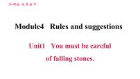 初中英语外研版 (新标准)九年级下册Unit 1 You must be careful of falling stones.备课课件ppt