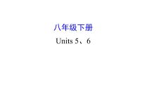 2021-2022学年人教版英语中考复习之八年级下册　Units 5、6课件PPT