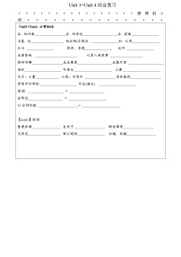 2021初中英语人教版七年级下册Unit3+Unit4单元综合复习+专题训练（无答案）