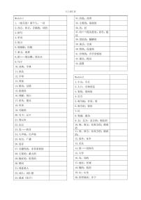 外研版英语（新标准）八年级上Module 1-Module 12单词默写表练习题