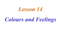 冀教版七年级上册Lesson 14 Colours and Feelings图文ppt课件