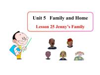 英语七年级上册Lesson 25  Jenny's Family备课ppt课件