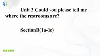 人教新目标 (Go for it) 版九年级全册Unit 3 Could you please tell me where the restrooms are?Section B优质课件ppt