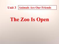 初中英语Lesson 15 The Zoo Is Open课前预习ppt课件