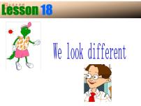 冀教版七年级上册Lesson 18  We All Look Different!说课ppt课件