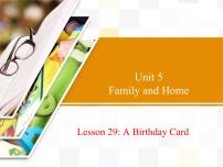 初中冀教版Lesson 29  A Birthday Card评课ppt课件