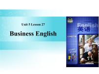 冀教版八年级下册Lesson 27 Business English图片课件ppt