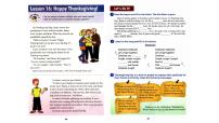 初中英语冀教版八年级上册Lesson 16 Happy Thanksgiving!多媒体教学ppt课件