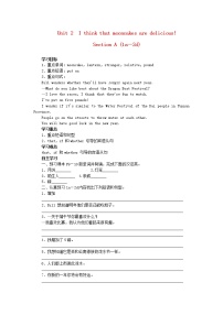 2020-2021学年Section A教案设计