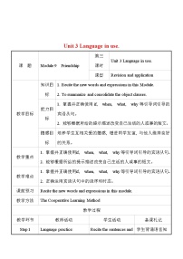 初中外研版 (新标准)Module 9 FriendshipUnit 3 Language in use教案